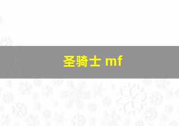 圣骑士 mf